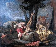 Giulio Carpioni Apollo and Marsyas painting